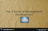The 3 forms of Management Development
