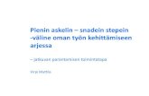 Snadit stepit työväline oman työn kehittämiseen arjessa Virpi Mattila 2014