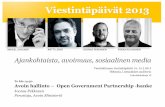 Open Government Partnership - Verohallinnon viestintäpäivä 14.2.2013