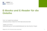 E-Books und E-Reader für die Onleihe