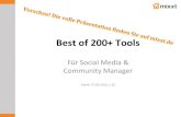 Best of 200 Social Media Tools - Eine Auswahl