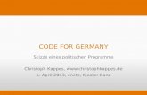 "Code for Germany" - Ein politisches Programm