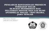 Pengaruh Kontaminasi Premium Terhadap Solar