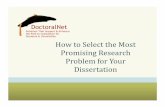How to Select the Most Promising Research Problem for Your Thesis/Dissertation