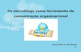 Os Microblogs como ferramenta de comunicação Organizacional