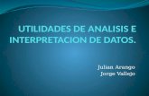 Utilidades de analisis e interpretacion de datos Y Tratamiento estadistico e interpretacion de datos.