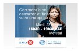 Comment financer son startup (Atelier BMO/Startup Canada)