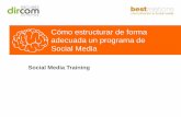 Taller Social Media Training: "Cómo estructurar un programa de social media"