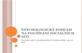 Alena Černá: Psychologický pohled na používání sociálních sítí