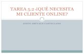 Tarea 5.2 "¿Qué necesita mi cliente online?"