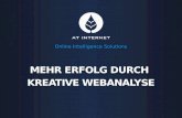 Mehr Erfolg durch kreative Webanalyse | DMX Austria 2012 - AT Internet