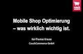 Webinar: Mobile Shop Optimierung - was wirklich wichtig ist