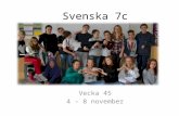 Svenska 7c vecka 45