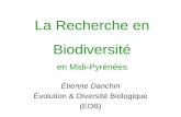 Etienne DANCHIN, directeur du laboratoire EDB de Toulouse