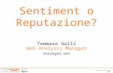Tommaso Galli: Sentiment o Reputazione - Toscanalab 18/09/09