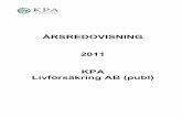 Årsredovisning KPA Livförsäkring 2011