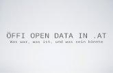 Öffi Open Data in Österreich