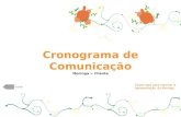 Cronograma de Comunicação - Moringa