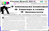 Jornal Eletrônico Fórum Brasil 2013 - As TVs Comunitárias em Primeiro Lugar