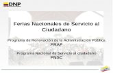 Informe ferias nacionales de servicio al ciudadano fnsc