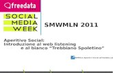 Aperitivo Social:  Introduzione al web listening  e al bianco “Trebbiano Spoletino”