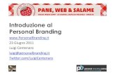 Pane, Web e Salame: Introduzione al Personal Branding