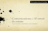 Comunicazione: 10 errori da evitare