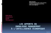 20110401 - Colin Lalouette - Apports du KM à l'IE (Mastère IESE- ESC toulouse)