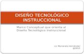 Diseño tecnológico instruccional (marco conceptual)