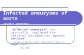 Infected aortic aneurysm.ppt - PowerPoint Presentation