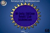 Rotary club Geldermalsen 60 jaar geschiedenis