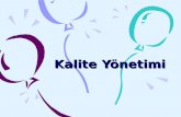 Kalite yonetimi