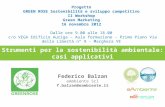 Strumenti per la sostenibilità ambientale: casi applicativi - Federico Balzan