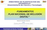 P R E S E N T A C IÒ N  Plan Nacional de Inclusion Digital en Bolivia