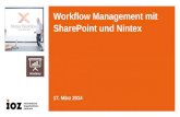 Workflow Management mit SharePoint und Nintex (Vorgehen)