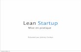 Lean startup : mise en pratique