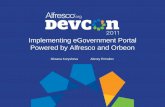 Alfresco DevCon 2011. Implementing eGov Portal. Powered by Alfresco and Orbeon