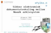 Elektronisk samhandling og utveksling mellom Noark systemer