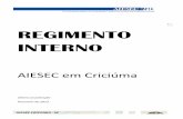 Regimento Interno AIESEC Criciúma
