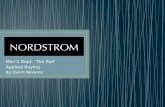 Applied Buying: 6 Month Plan Presentation: Nordstrom Men's Department