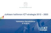 Olli-Pekka Rissanen: Julkisen hallinnon ict-strategia 2012–2020
