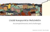 Lisää kaupunkia Helsinkiin accomplishments - Stockholm 6.9.2014