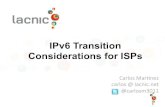 IPv6 Transition Considerations for ISPs