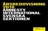 Amnesty International svenska sektionens Årsredovisning 2010