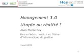 Management 3.0 - Utopie ou réalité?