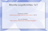 Mozilla súgófordítás 1x1