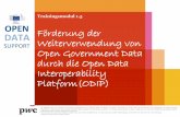 Förderung der Weiterverwendung von offenen Regierungsdaten durch die Open Data Interoperability Platform