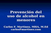 Prevencion de alcohol en menores