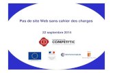 Competitic : Cahier  des charges site web