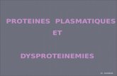 Proteines plasmatique